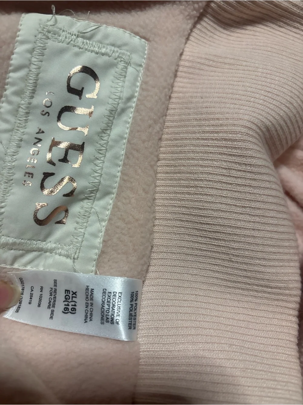 Guess white quilted